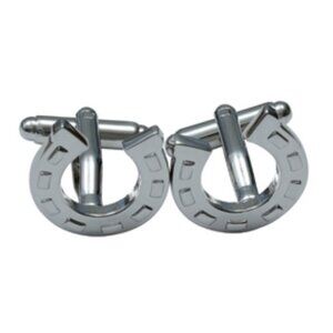 Horseshoe Cufflinks Rockabilly Cowboy Rocker